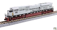 Kato KAT1768543S - N Scale - EMD SD70ACU - Sound and DCC -- Canadian Pacific #7022 (Military Heritage, Navy, gray, black, maroon, yellow