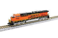 Kato KAT1768959 - N Scale - GE ES44AC GEVO - Standard DC -- BNSF Railway #5959 (H3, orange, black, yellow, Wedge Logo)