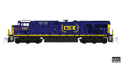 Kato KAT1768962S - N Scale - GE ES44AC GEVO - Sound and DCC -- CSX #5327 (blue, yellow, Boxcar Logo, Western Maryland Sticker)
