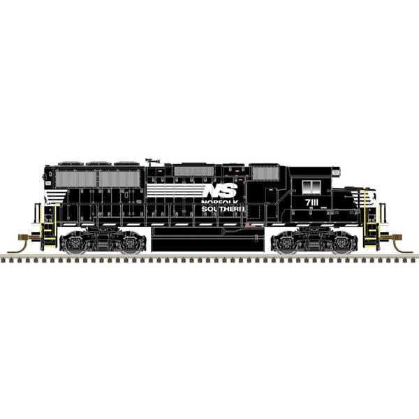 Atlas 40004928 - N Scale - GP60 - DCC -- Norfolk Southern #7144 (black, white)