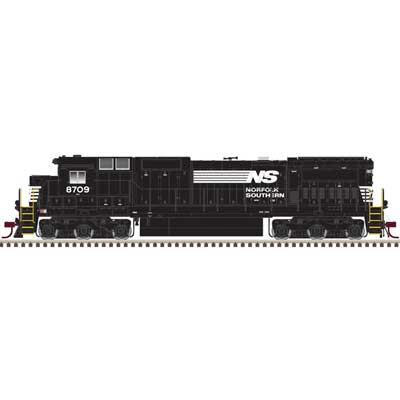 Atlas 40 005 682 - N Scale - GE Dash 8-40C - Front & Rear Ditch Lights - LokSound & DCC - Master(R) -- Norfolk Southern #8705 (black, white)