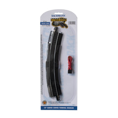 Bachmann 44402 - HO Scale 	Curved Track w/Steel Rail & Black Roadbed - E-Z Track(R) -- 18" Radius Curve w/Rerailer & Terminals