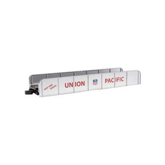 Bachmann 44654 - N Scale - Girder Bridge w/Nickel Silver Rail - E-Z Track(R) -- Union Pacific (silver, red)