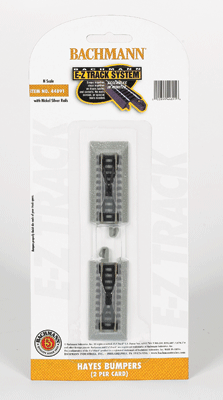 Bachmann 44655 - N Scale - Hayes Bumper - E-Z Track(R) -- Nickel-Silver Rail & Gray Roadbed pkg(2)