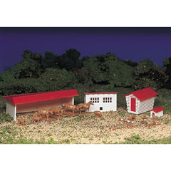 Bachmann 45152 - Plasticville Classic Kit - Farm Buildings w/Animals