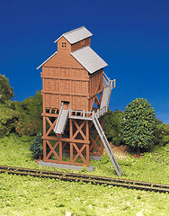 Bachmann 45145 - HO - Coaling Station - Plasticville(R) -- Kit - 3-3/8 x 3" 8.6 x 7.6cm
