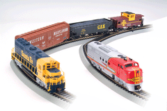 Bachmann 501 - HO Scale - Digital Commander Train Set - E-Z Command(R) -- Santa Fe