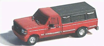 GHQ 51004 - 	N Scale - American Trucks - (Unpainted Metal Kit) -- Pickup Truck w/Topper