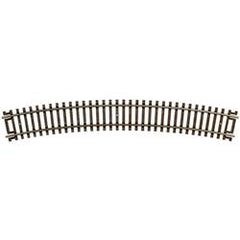 Atlas 535 -HO Scale Code 83 Curved Snap Track -- 22" Radius w/Brown Ties pkg(6)