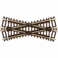 Atlas 573 - HO Scale Code 83 Crossing - Nickel Silver with Brown Ties -- 25 Degrees