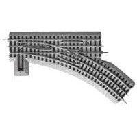 Lionel 612018 - O Gauge - FasTrack(TM) Track w/Roadbed - 3-Rail -- Manual Turnout (Switch) O-36 Right Hand