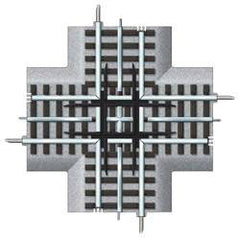 Lionel 612019 - O Gauge - 	FasTrack(TM) Track w/Roadbed - 3-Rail -- 90-Degree Crossing
