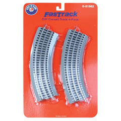 Lionel 681862 - O Gauge - 	4-Pack FasTrack(TM) Track w/Roadbed - 3-Rail -- O-31 Curve