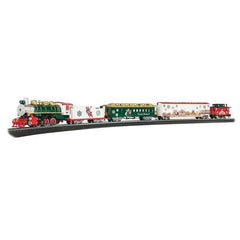 Bachmann 774 - HO Scale - Norman Rockwell Christmas Express - 0-6-0, 3 Cars, 47 x 38" E-Z Track Oval, Power Pack