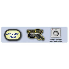 Bachmann 783 - HO Scale - McKinley Explorer Passenger Train Set - Standard DC - Alaska GP40, 2 Ultra Dome Cars, 63 x 45" E-Z Track(R) Oval, Power Supply