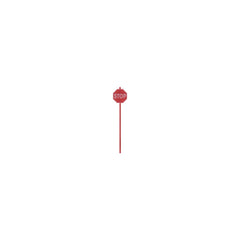 Tichy 8247 - HO Scale - Modern Stop Sign -- Red pkg(15)