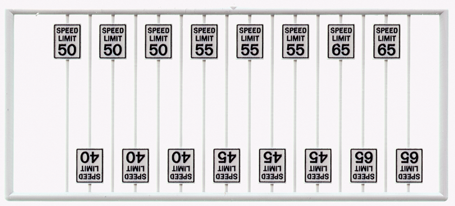 Tichy 8260 - HO Scale - 	Speed Limit Signs pkg(16) -- High Speeds