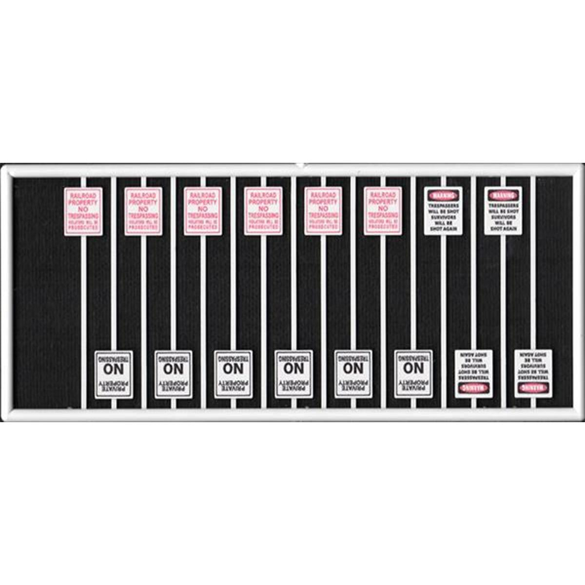 Tichy 8315 - HO Scale - Assorted No Trespassing Signs