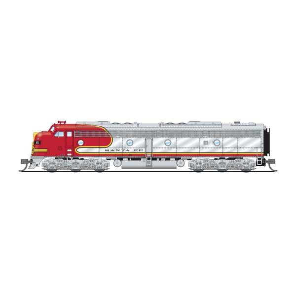 BLI 8811 - N Scale - EMD E8A - Sound and DCC - Paragon4(TM) -- Santa Fe #83L (Warbonnet, silver, red)