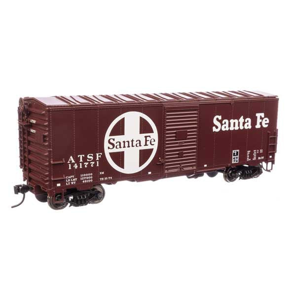 Walthers Mainline 910-1202 - HO 	40' Association of American Railroads Modernized 1948 Boxcar - Ready to Run -- Santa Fe #141771