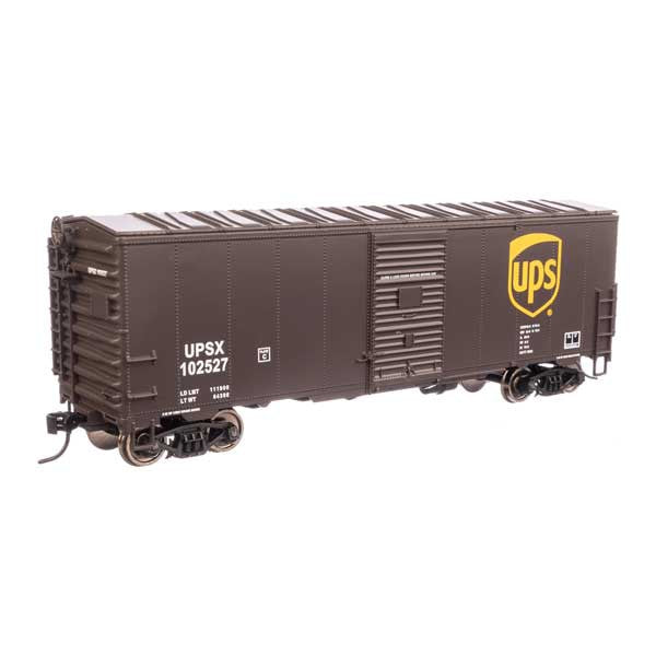 Walthers Mainline 910-1218 - HO 	40' Association of American Railroads Modernized 1948 Boxcar - Ready to Run -- United Parcel Service(R) #102527