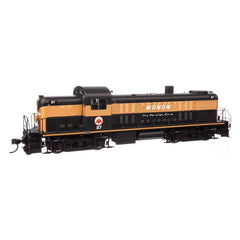 Walthers 910-20712 - HO Scale Alco RS-2 - ESU(R) Sound & DCC -- Monon #27 - Air-cooled stack (black, gold) Expected spring 2024
