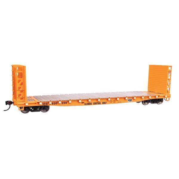 Walthers Mainline 910-5932 - HO 53' GSC Bulkhead Flatcar - Ready to Run - Illinois Central Gulf #920259