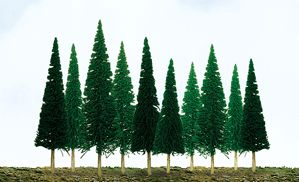 JTT 92003 - 	Pine Trees -- 4-6" 10.2 - 15.2cm pkg(24)