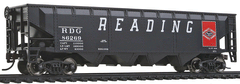 Walthers Trainline 931-1422 - HO Offset Hopper - Ready to Run -- Reading (black, red; Large Lettering, Anthracite Logo)