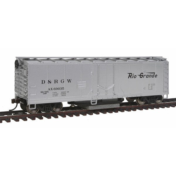 Walthers Trainline 931-1482 - HO 	40' Plug-Door Track Cleaning Boxcar - Ready to Run -- Denver & Rio Grande Western(TM)