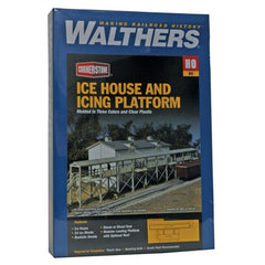 Walthers 933-3049 - HO Scale 		Icehouse and Platform -- Kit - 18-1/2 x 6-1/4" 46.9 x 15.8cm
