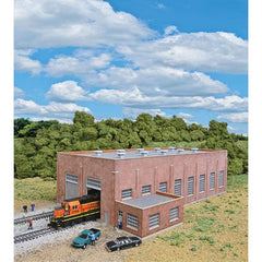 Walthers 933-3266 - N Scale 	2-Stall Enginehouse -Two-Stall 130' Brick Diesel House