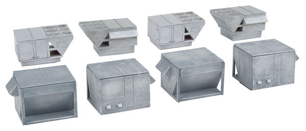 Walthers 933-3269 - N Scale - 	HVAC Units -- Kit - 4 each of 2 Styles of Rooftop Air Conditioners