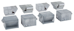 Walthers 933-3269 - N Scale - 	HVAC Units -- Kit - 4 each of 2 Styles of Rooftop Air Conditioners