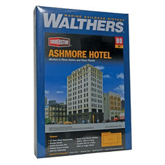 Walthers 933-3764 -  HO - Ashmore Hotel -- Kit - 8-5/8 x 4-7/16 x 13-7/8" 21.9 x 11.2 x 35.3cm