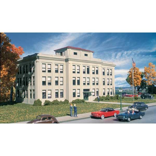 Walthers 933-4143 - HO - 		Ford(R) Central Office Building -- Kit - 13-1/2 x 6-1/2 x 7-1/4" 34.2 x 16.5 x 18.4cm