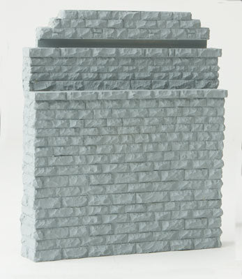 Walthers 933-4584 - HO Scale - Double-Track Railroad Bridge Stone Abutment - Resin Casting -- Approximately 5 x 3/4 x 5-7/8" 12.7 x 1.9 x 14.9cm