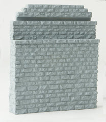 Walthers 933-4584 - HO Scale - Double-Track Railroad Bridge Stone Abutment - Resin Casting -- Approximately 5 x 3/4 x 5-7/8" 12.7 x 1.9 x 14.9cm