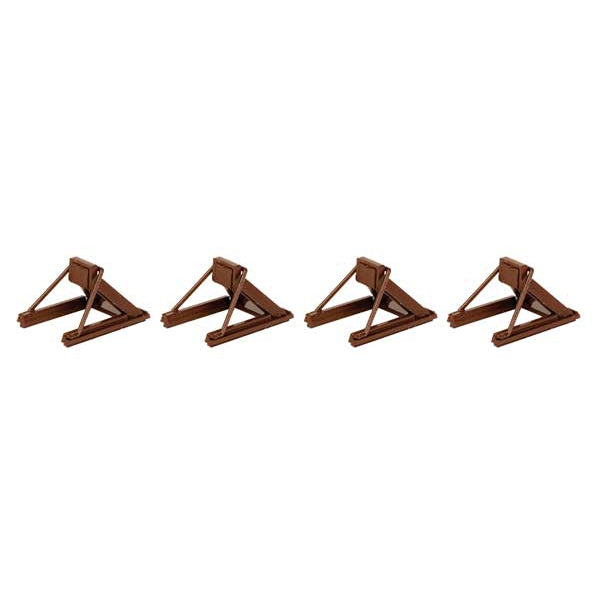Walthers 948-83109  - Assembled Track Bumper pkg(4) -- Rust Brown