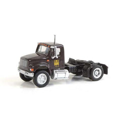 SceneMaster 949-11192 - HO International(R) 4900 Single-Axle Semi Tractor Only - Assembled -- United Parcel Service (Bow Tie Shield Logo; brown, yellow)