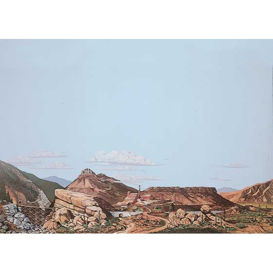Walthers 949-703 - HO Scale - Background Scene 24 x 36" 60 x 90cm - Instant Horizons(TM) -- Mountain to Desert