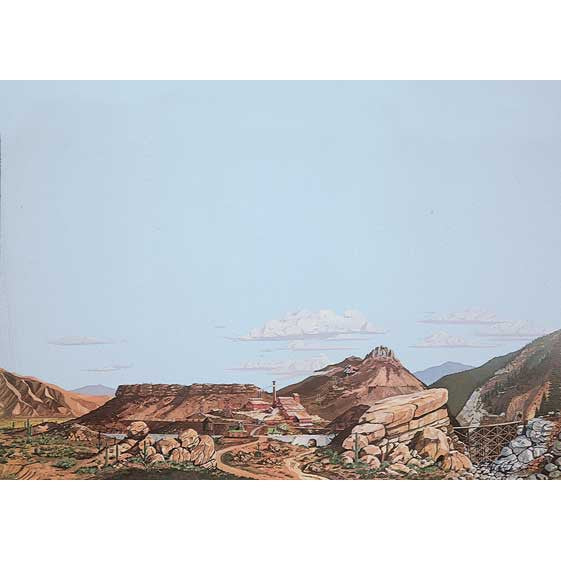 Walthers 949-704 - HO Scale - 		Background Scene 24 x 36" 60 x 90cm - Instant Horizons(TM) -- Desert to Mountain