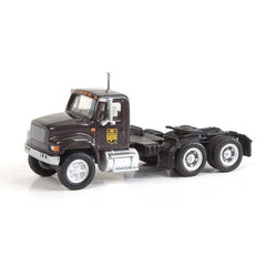 SceneMaster 949-11184 - HO 	International(R) 4900 Dual-Axle Semi Tractor Only - Assembled -- United Parcel Service (Bow Tie Shield Logo; brown, yellow)