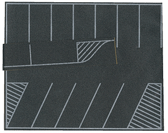 Busch 9713 - HO Scale - Parking Lot - 7.5" x 6.33" 20 x 16 cm