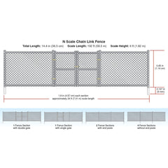 Woodland Scenics A2993  - Chain Link Fence - N Scale