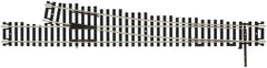 ATLAS #394: Custom-Line HO Scale Code 100 Mark V #6 Right Turnout, DCC Friendly, Black Ties, Nickel Silver Rail