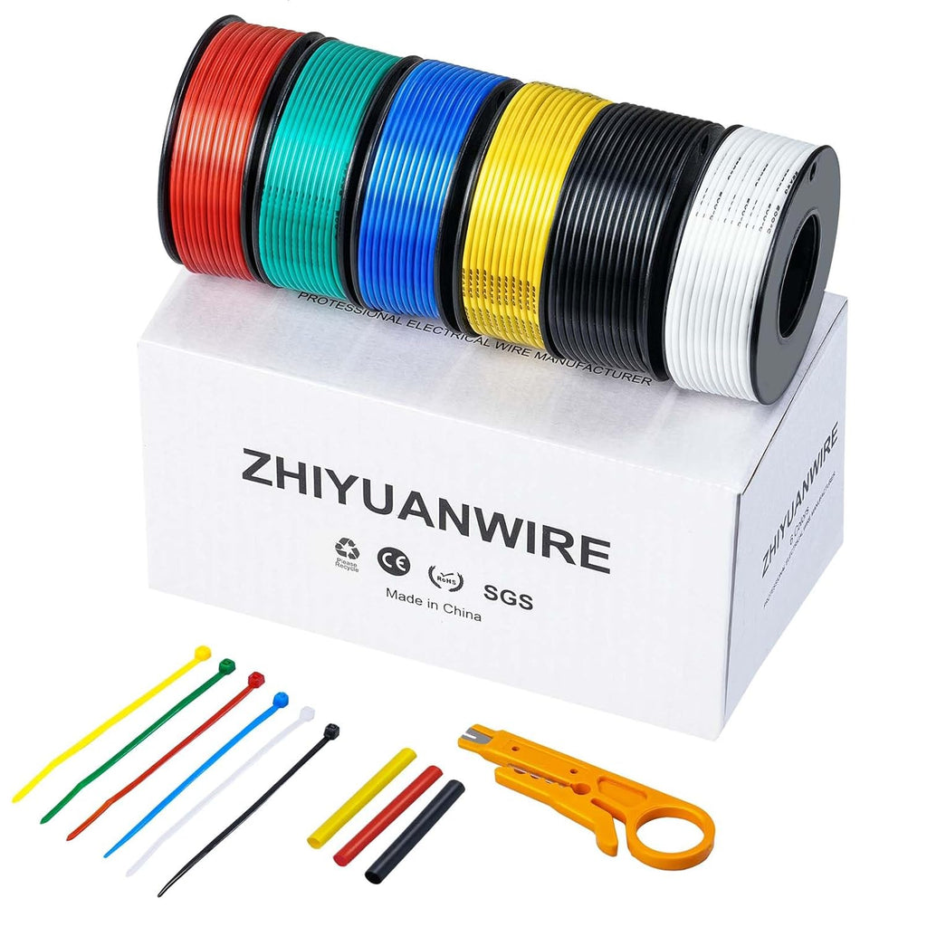 Assorted Wires 22AWG - 6 Colors - 32ft each – Michael's Trains