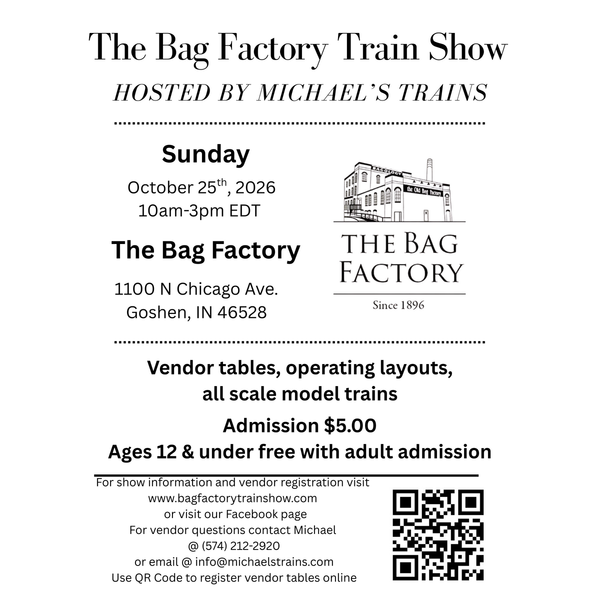 Fall 2026 - Train Show Registration Form - 20261025