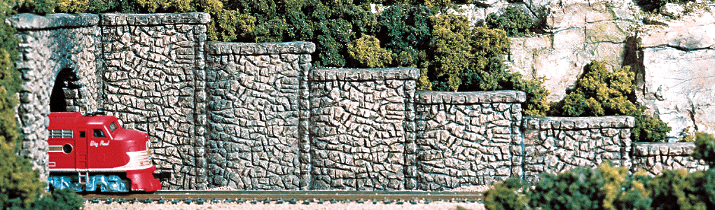 Woodland Scenics C1161 - Random Stone Retaining Walls pkg(6)