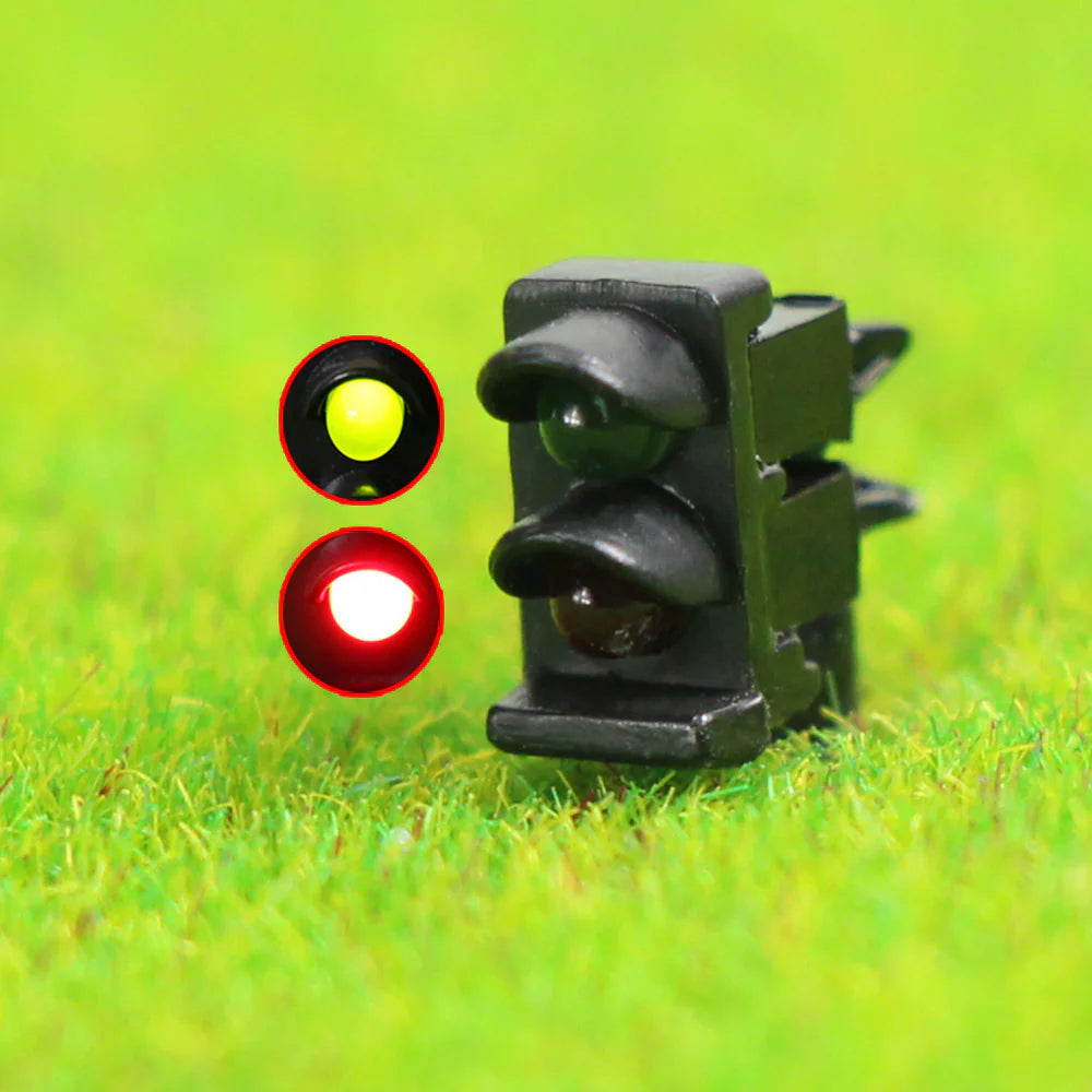 LED Dwarf Signal 2 aspect black (D160) - N Scale